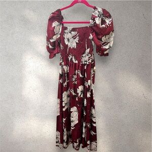 Floral Puff Sleeve Dress